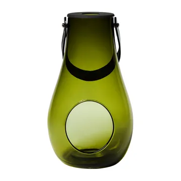 Design With Light lampion świecowy oliwkowa zieleń - 29 cm - Holmegaard