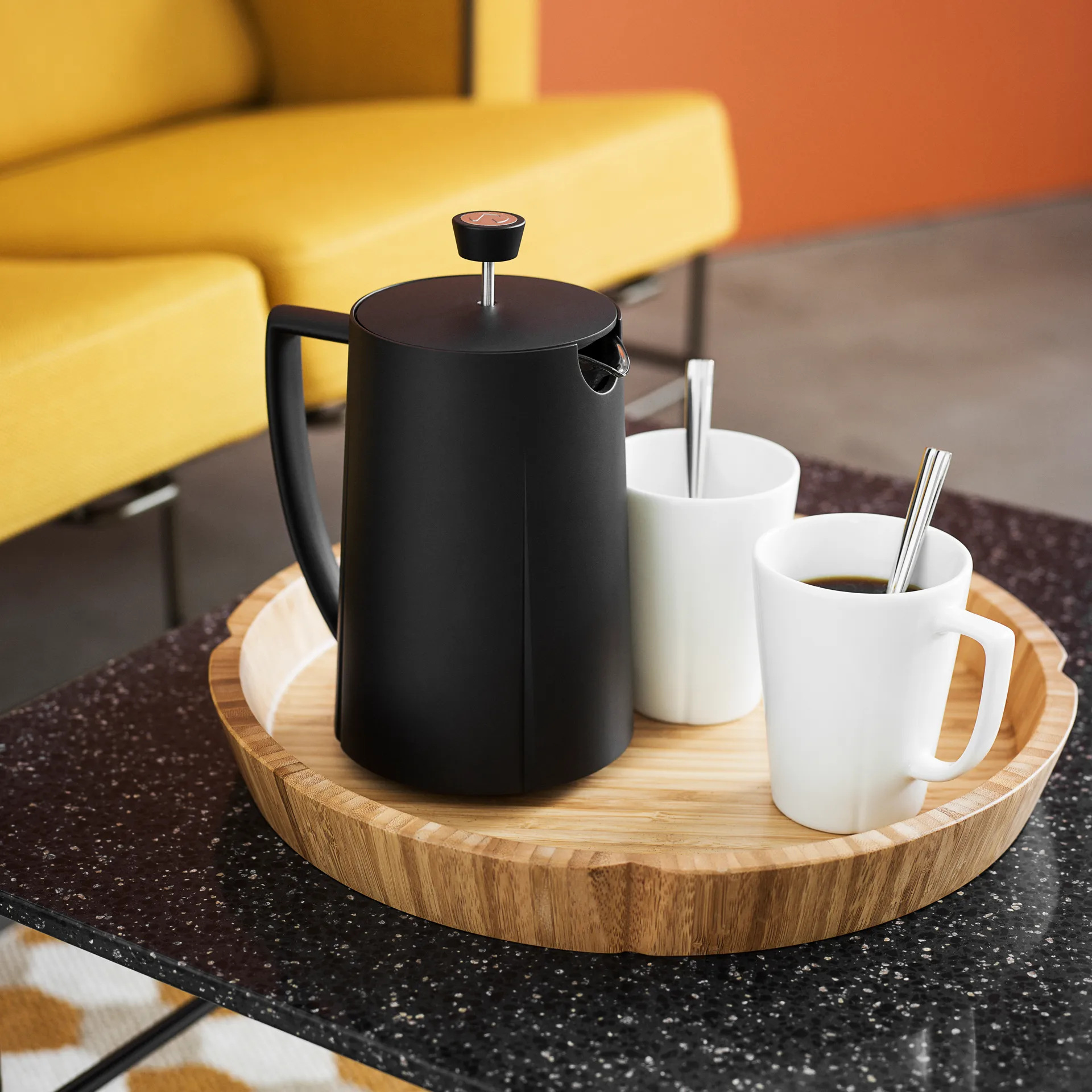 Dzbanek i prasa do kawy Grand Cru 1 l, czarny Holmegaard