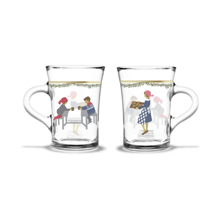 Holmegaard Christmas szklanki do gorących napojów 240 ml, 2‑pak, 2024 Holmegaard