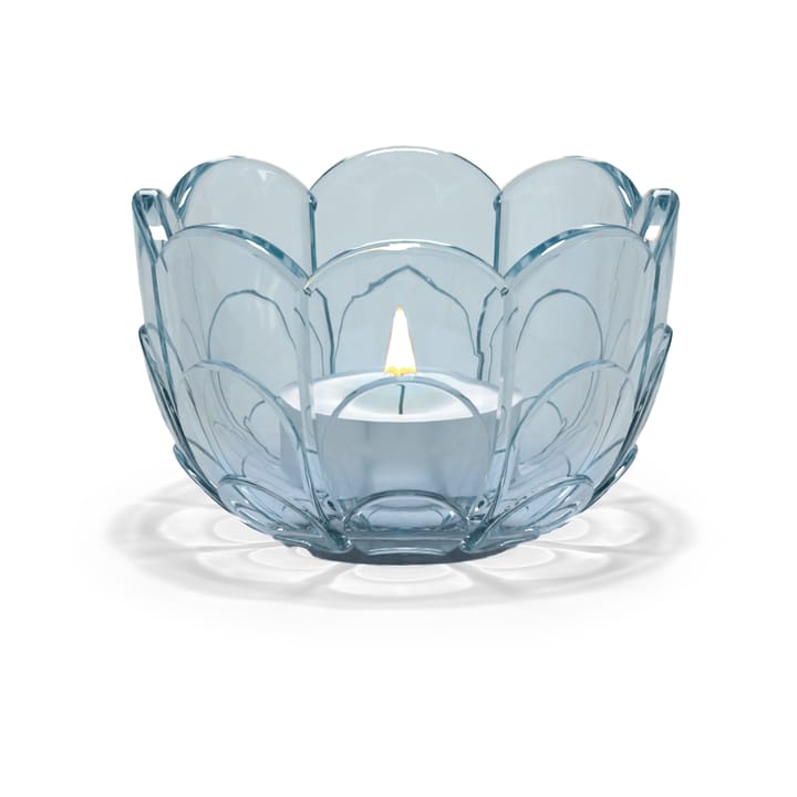 Lily świecznik Ø7 cm - Blue iris - Holmegaard