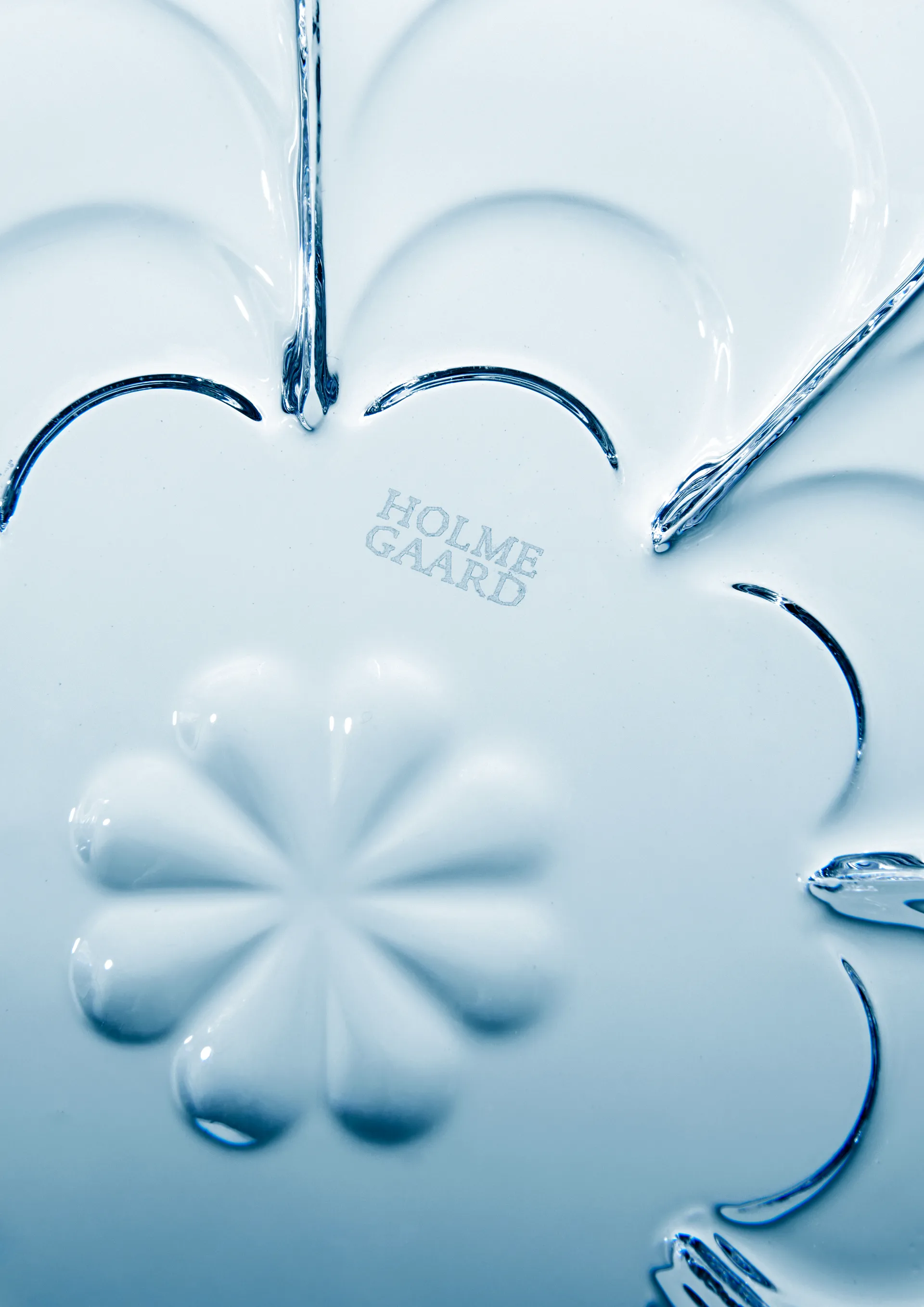 Lily świecznik Ø7 cm, Blue iris Holmegaard