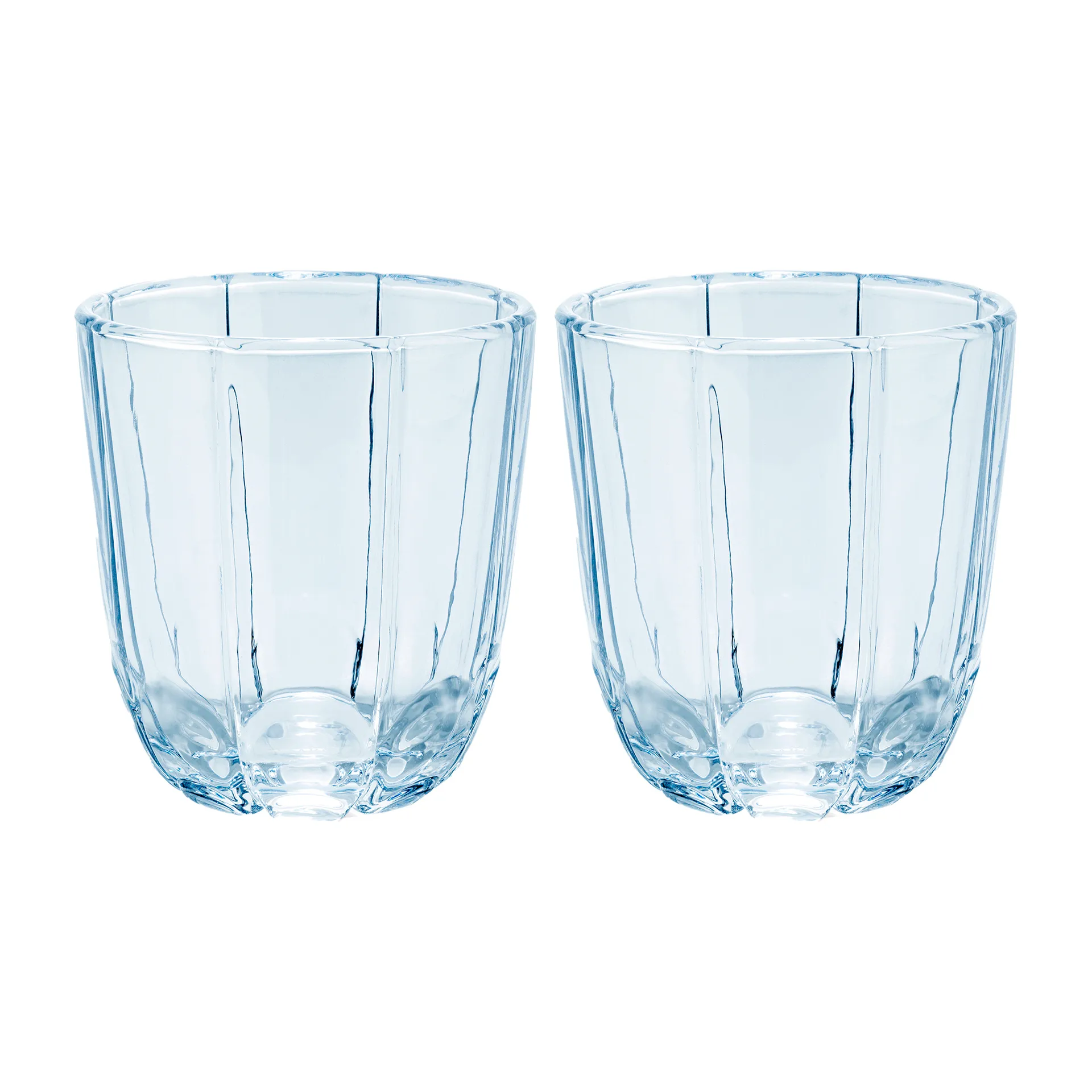 Lily szklanki do wody 320 ml, 2‑pak, Blue iris Holmegaard