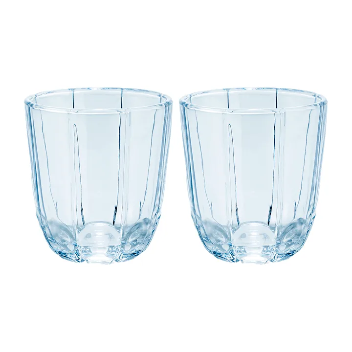 Lily szklanki do wody 320 ml, 2‑pak - Blue iris - Holmegaard