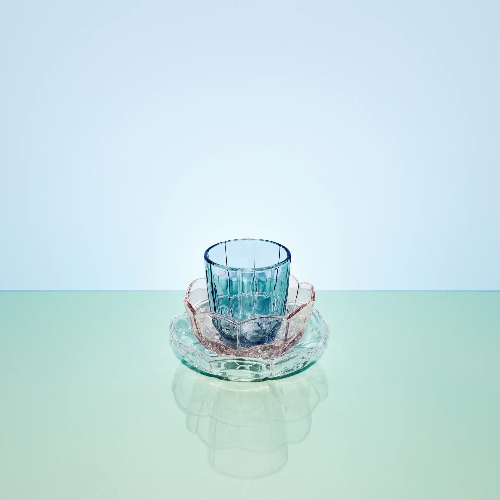 Lily szklanki do wody 320 ml, 2‑pak, Blue iris Holmegaard