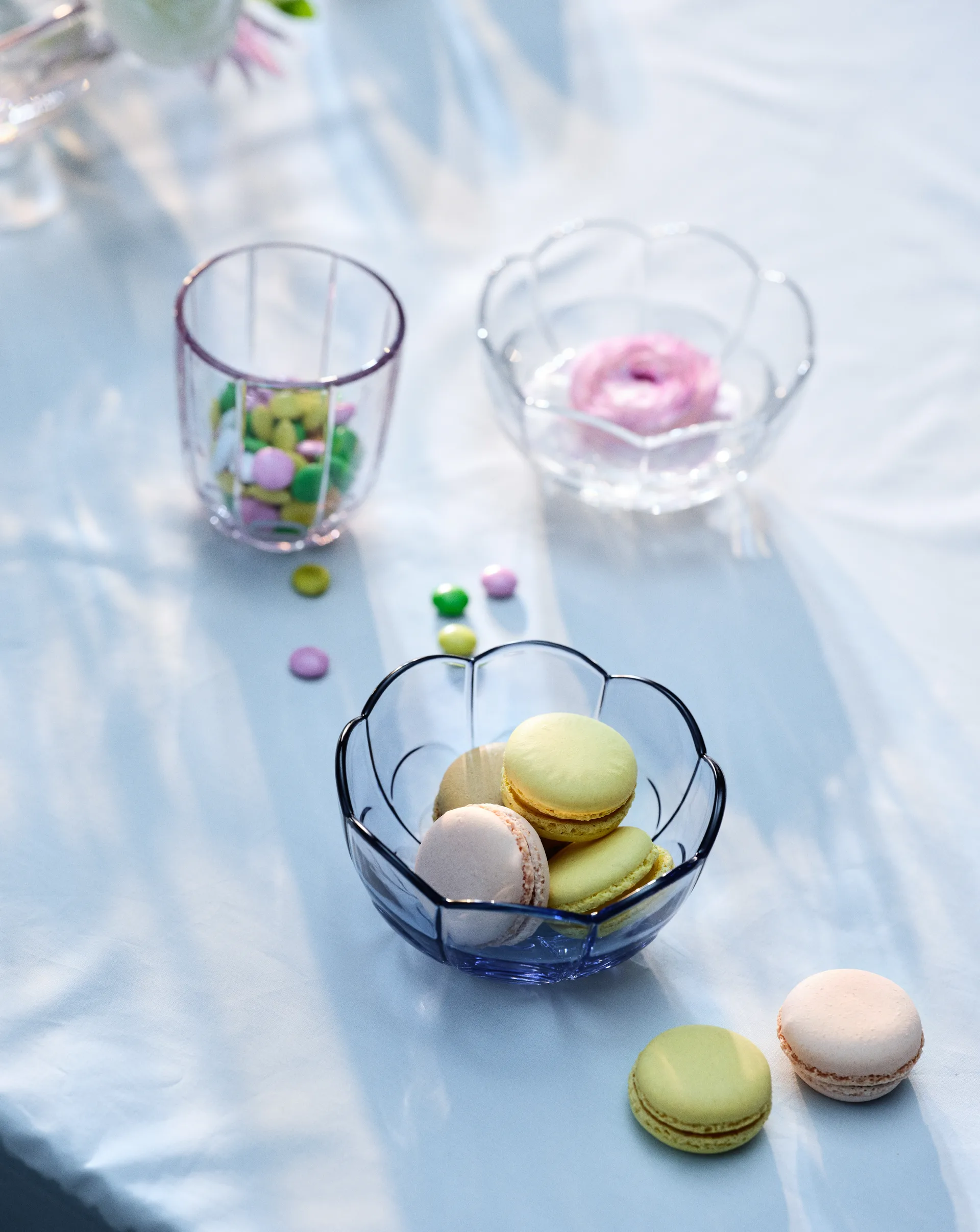 Miska Lily Ø13 cm, 2-pak, Blue iris Holmegaard