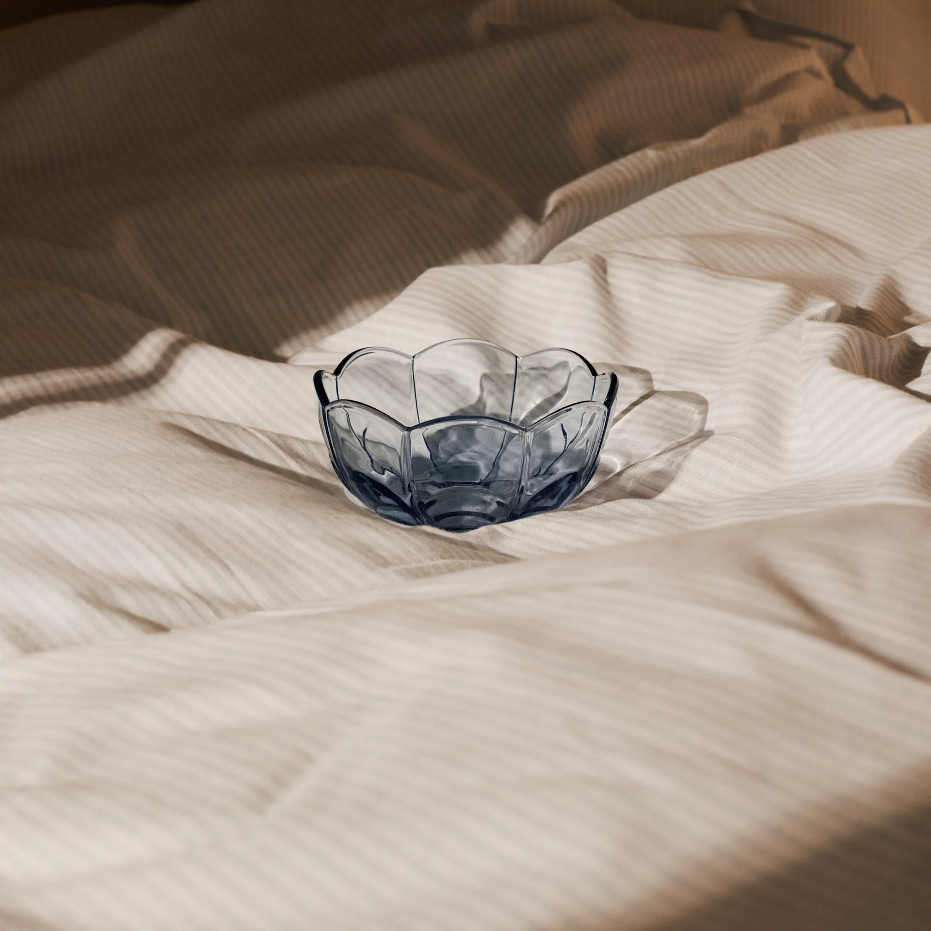 Miska Lily Ø13 cm, 2-pak, Blue iris Holmegaard