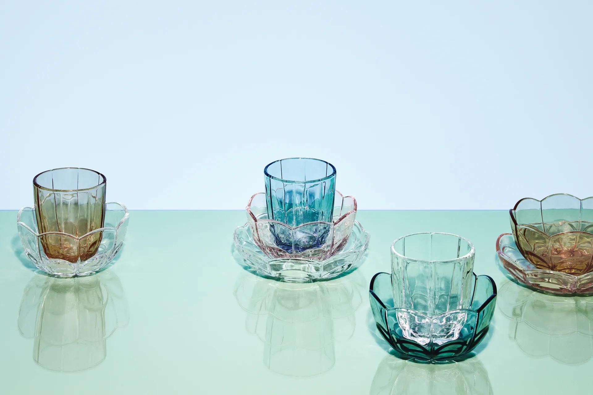 Miska Lily Ø13 cm, 2-pak, Blue iris Holmegaard