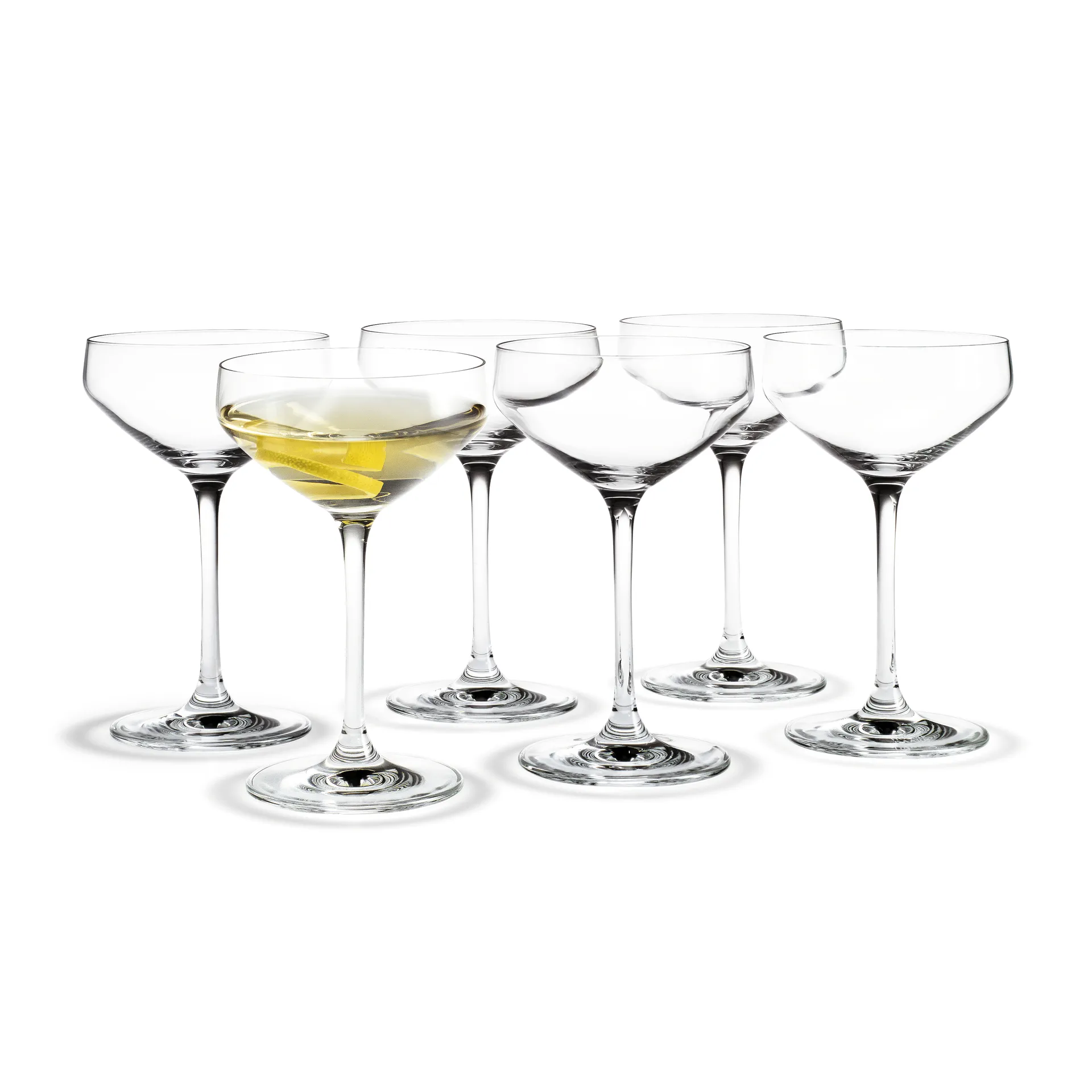 Perfection kieliszki do martini 290 ml, zestaw 6 szt., Przezroczysty Holmegaard