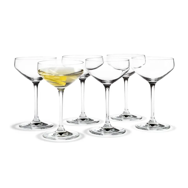 Perfection kieliszki do martini 290 ml, zestaw 6 szt. - Przezroczysty - Holmegaard