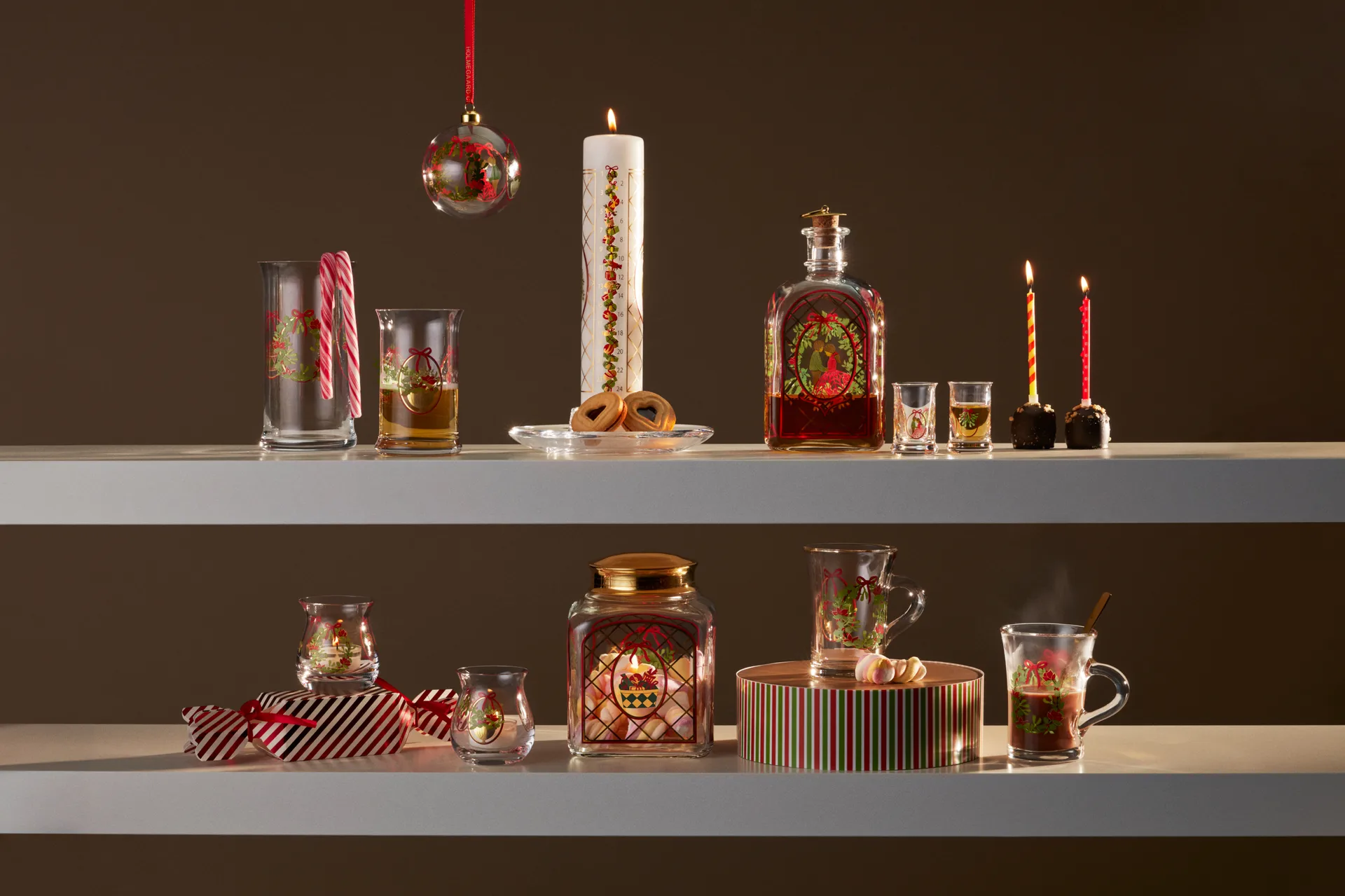 Świeczniki świąteczne Holmegaard Christmas, 2-pak, 2025 Holmegaard