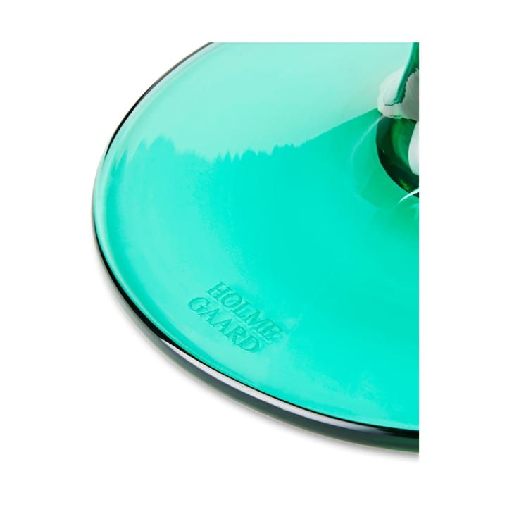 Szklanka na nóżce Flow 35 cl - Emerald green - Holmegaard