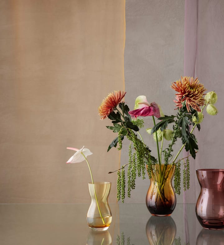 Wazon Calabas 1 cm, Duo Burgundy-amber Holmegaard