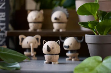 Figurka Hoptimist S - Elephant, oak - Hoptimist