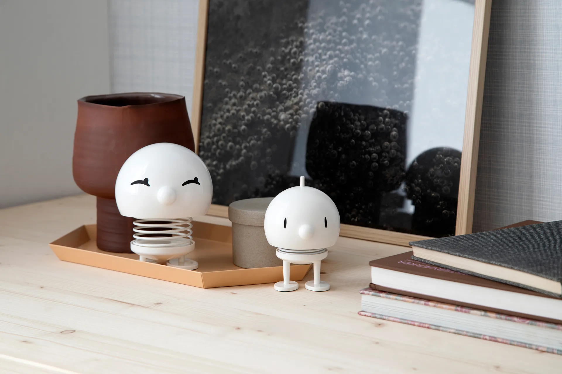 Hoptimist Bumble M figur, White Hoptimist