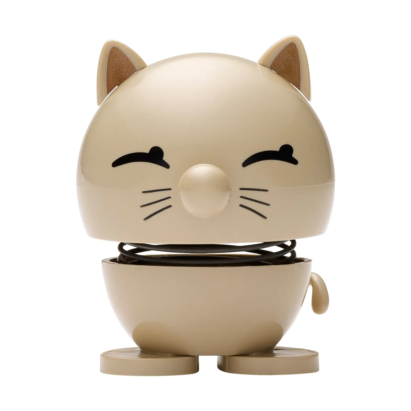 Hoptimist Cat figur 7,3 cm, Latte Hoptimist