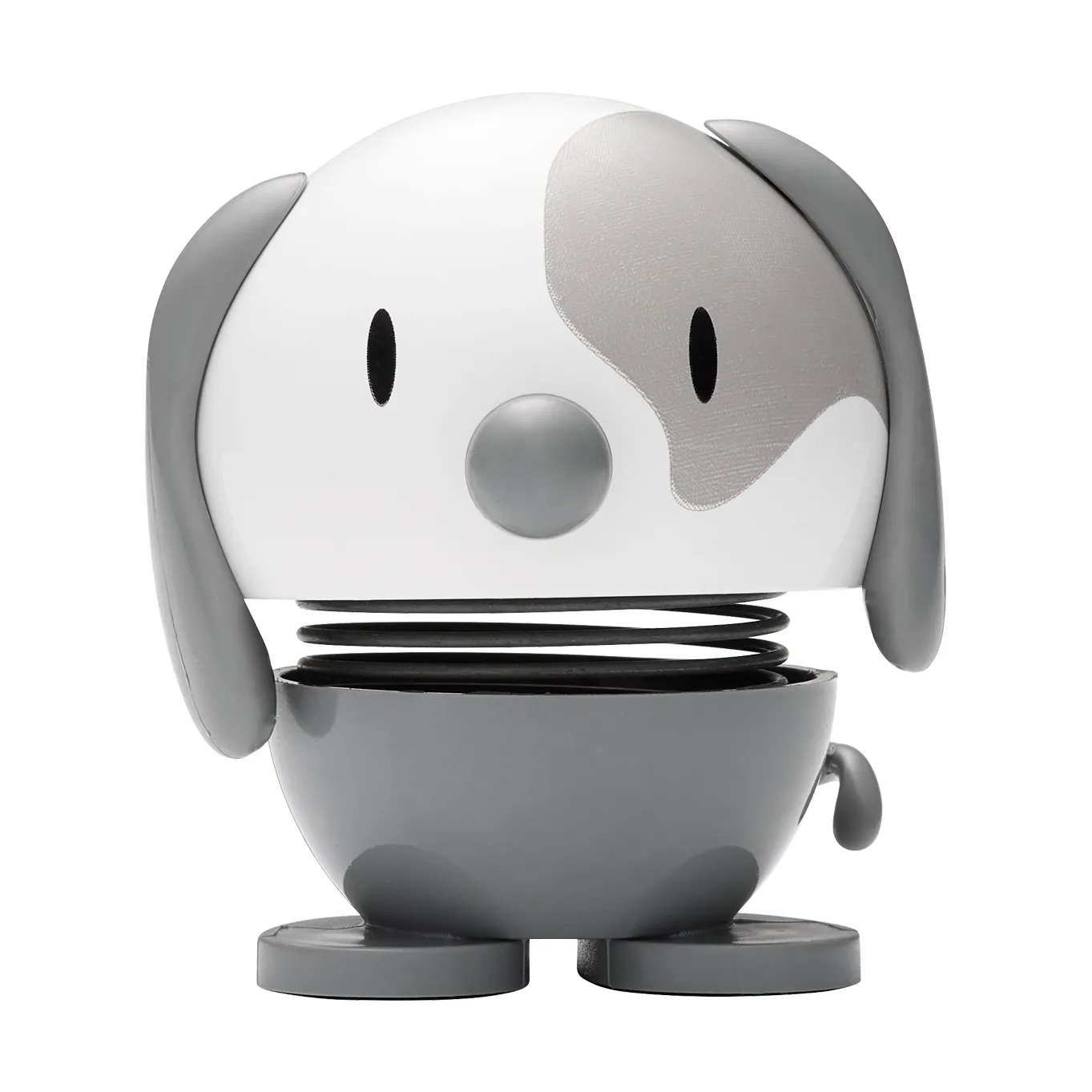 Hoptimist Dog figur 6,9 cm, Cool grey Hoptimist