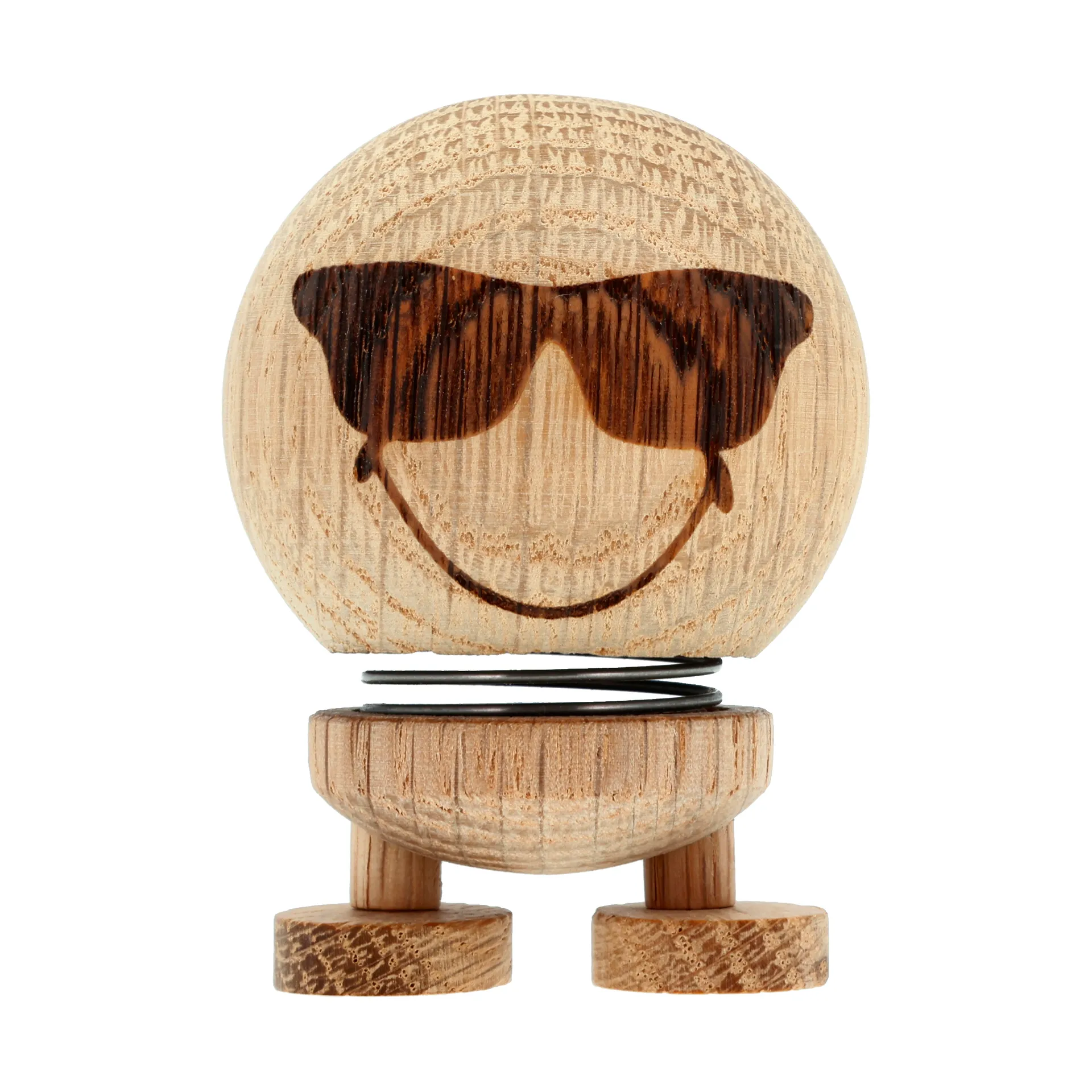 Hoptimist Smiley Cool S figur, Raw oak Hoptimist