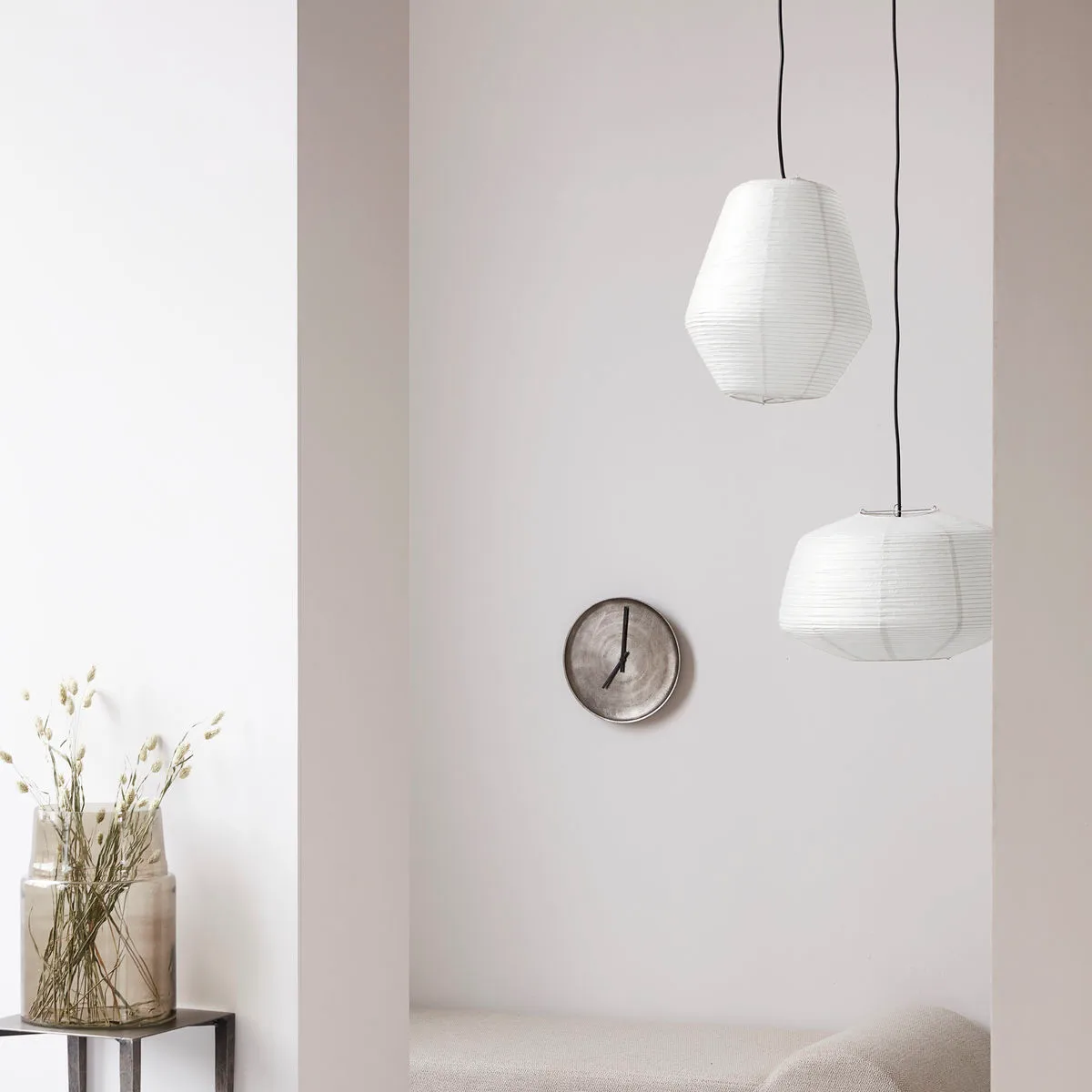 Abażur Bidar Ø36 cm, Biały House Doctor