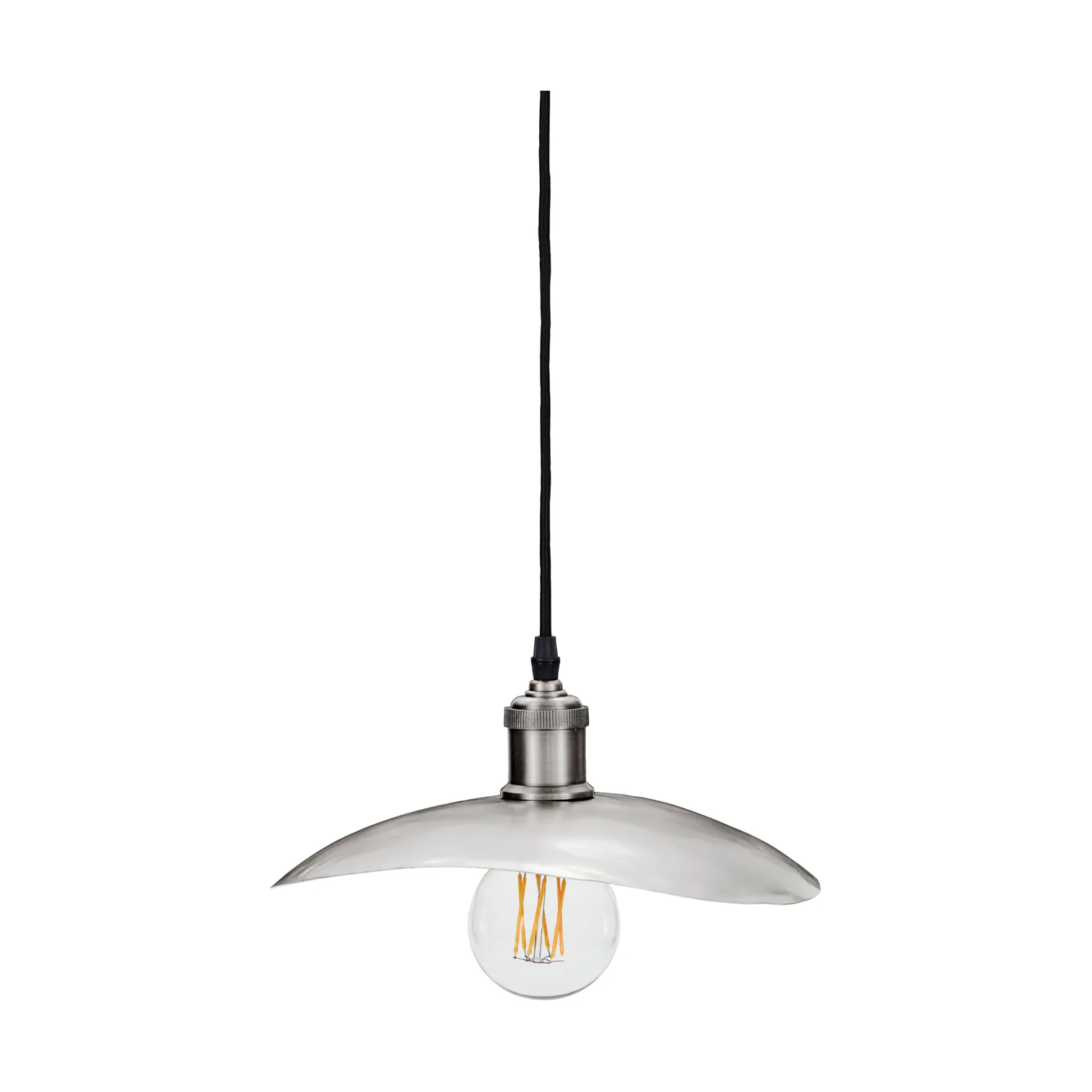 Abażur Hatt 13x14 cm, Srebrny, szczotkowany, 28×30×4,5 cm House Doctor