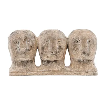 Ancient head dekoration - Szaro-brązowy - House Doctor