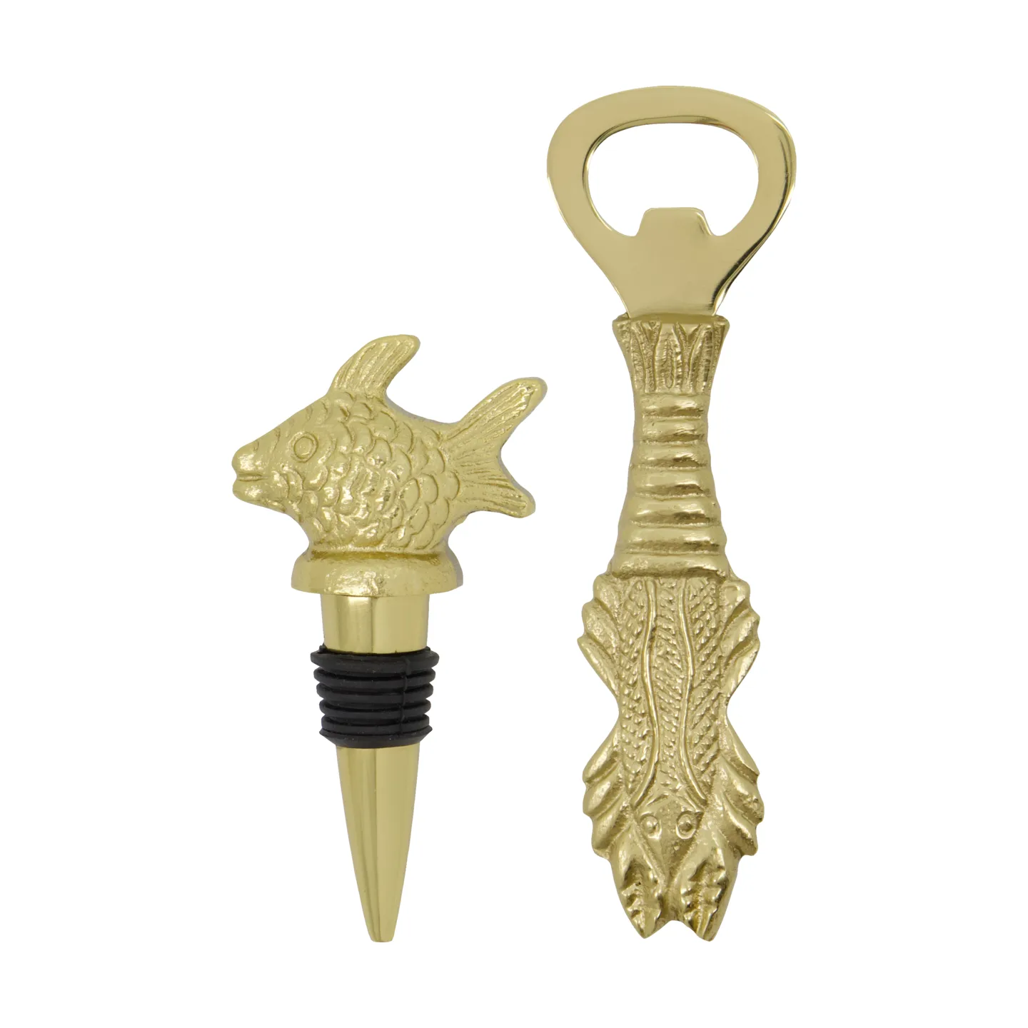 Barset Fish 2 sztuki, Antyczne złoto House Doctor