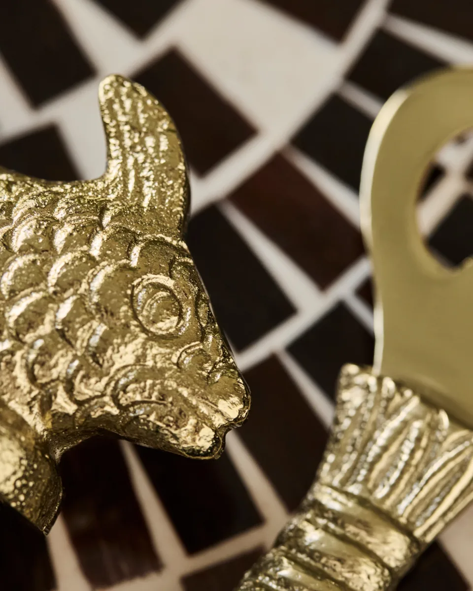 Barset Fish 2 sztuki, Antyczne złoto House Doctor