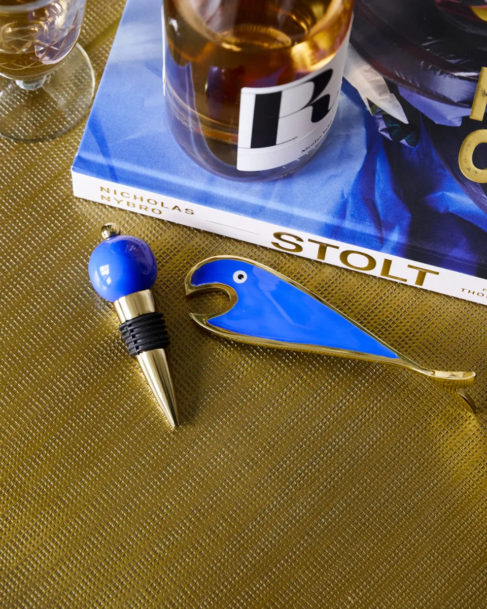 Barset Open 2 sztuki, Niebieski House Doctor