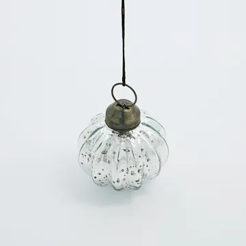 Bombka świąteczna Shim Ø6 cm - Srebrny - House Doctor