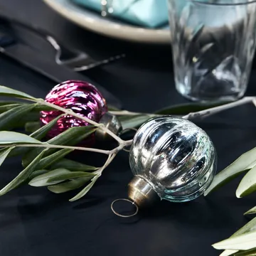 Bombka świąteczna Shim Ø6 cm - Srebrny - House Doctor