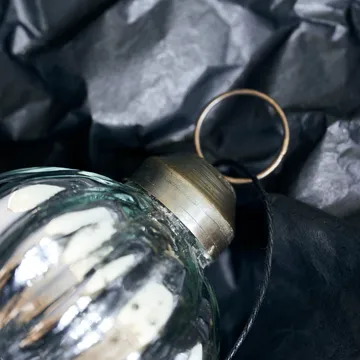 Bombka świąteczna Shim Ø6 cm - Srebrny - House Doctor