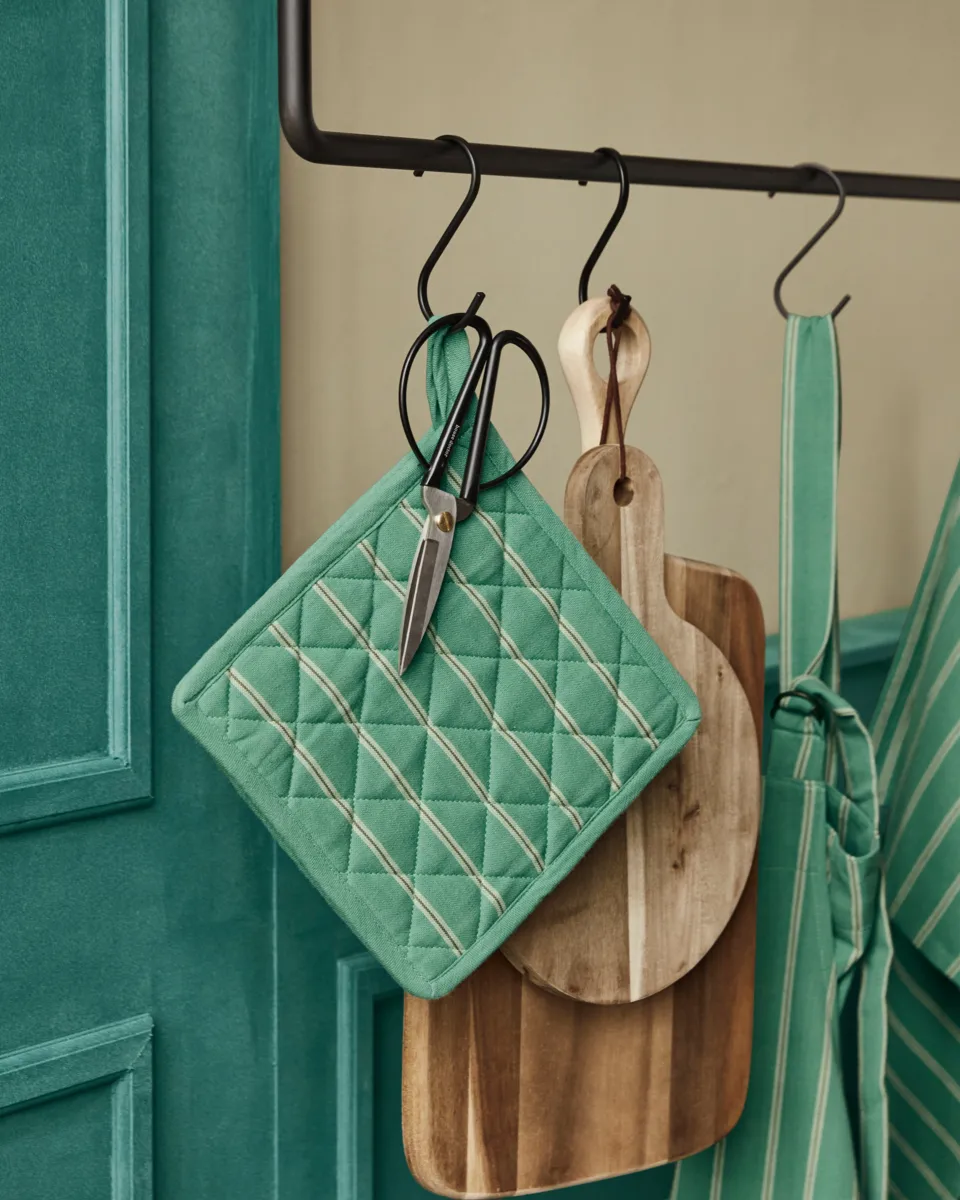 Chef łapka kuchenna 22x22 cm 2 szt., Zielony House Doctor