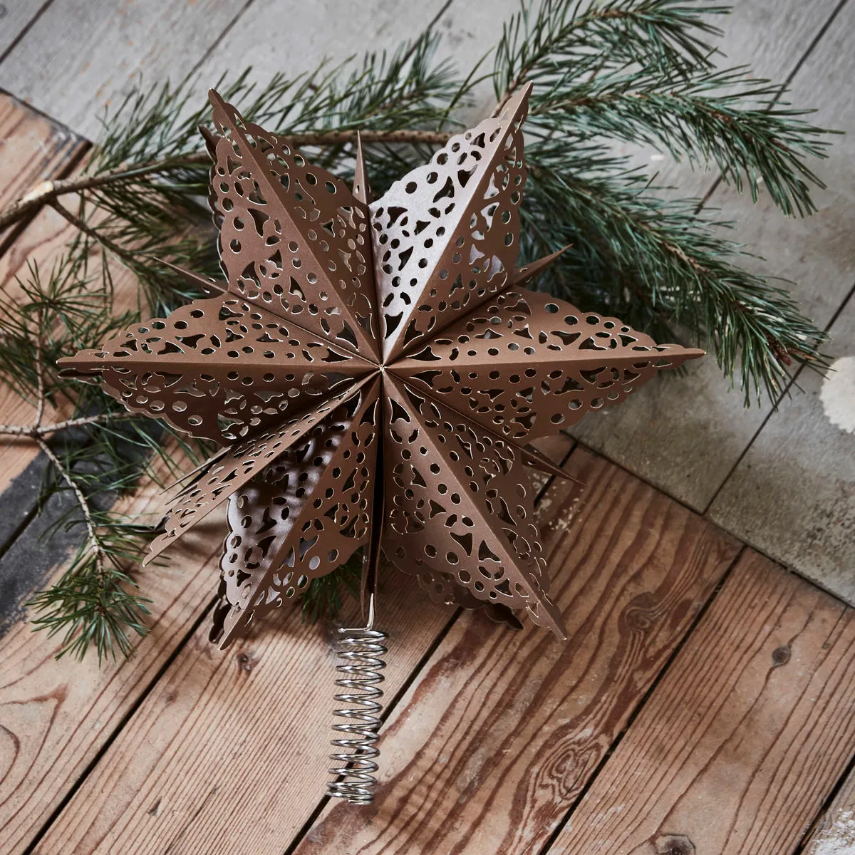 Clip top gwiazda Ø30 cm, brązowy House Doctor