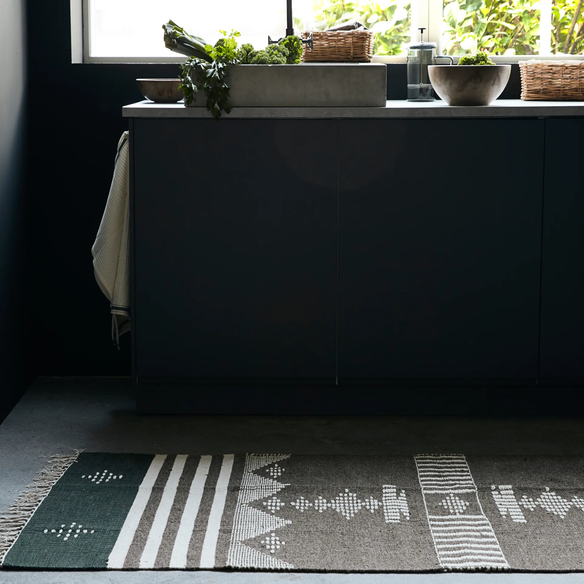 Coto dywan 90x200 cm, brązowy House Doctor