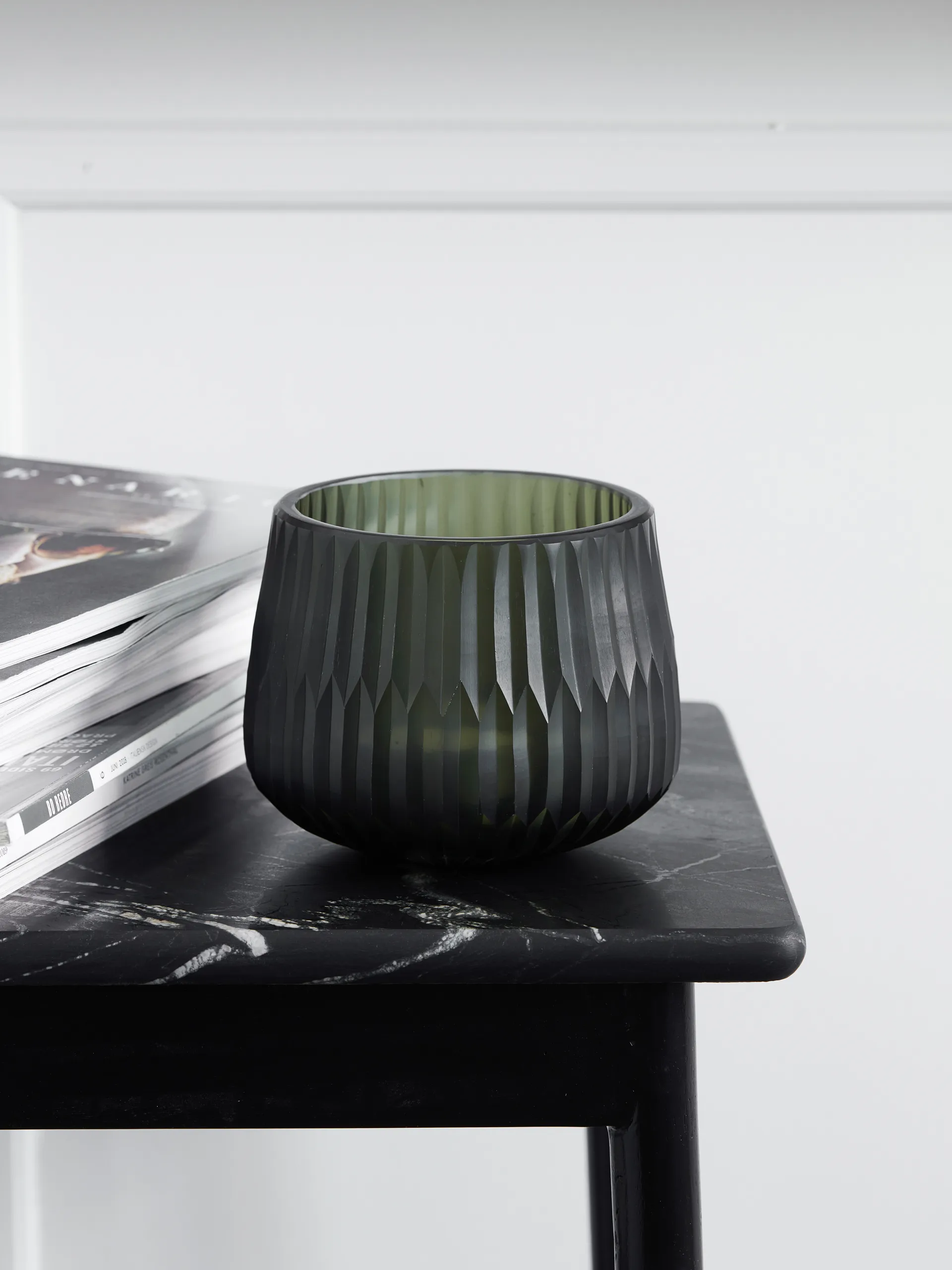 Crown lampion na świecę Ø14 cm, Zielony House Doctor