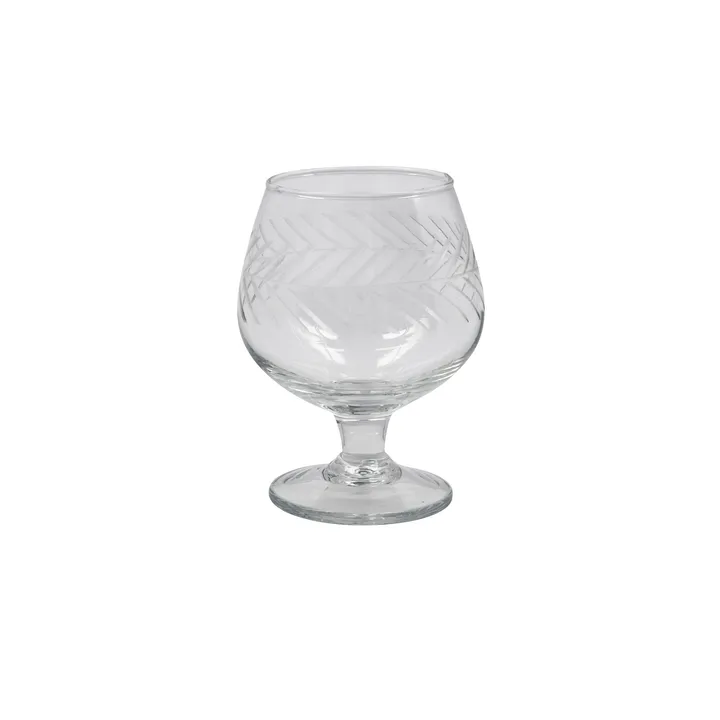 Crys kieliszek do koniaku 200 ml - Przezroczysty - House Doctor