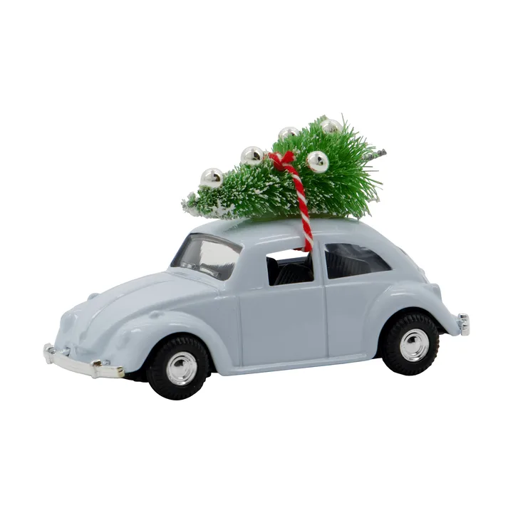 Dekoracja MINI Xmas Car - Jasnoniebieska - House Doctor