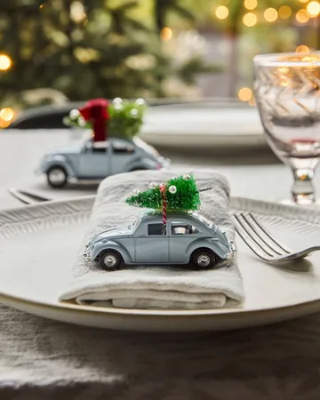 Dekoracja MINI Xmas Car - Jasnoniebieska - House Doctor