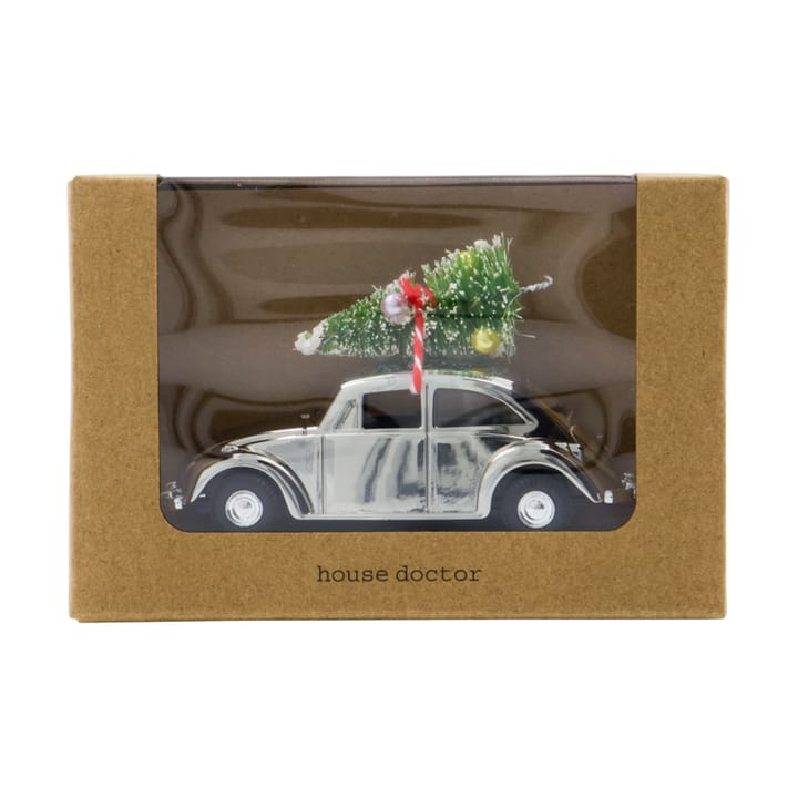 Dekoracja MINI Xmas Car, Srebrny House Doctor