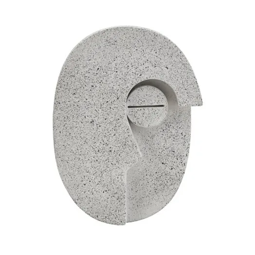 Dekoracja ścienna Face 14 cm, Szary House Doctor