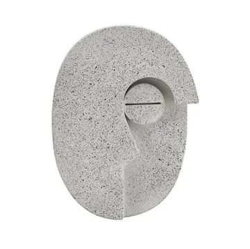 Dekoracja ścienna Face 14 cm - Szary - House Doctor