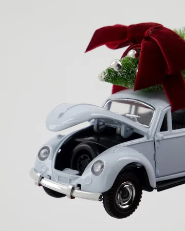 Dekoracja Xmas Car - Jasnoniebieska - House Doctor