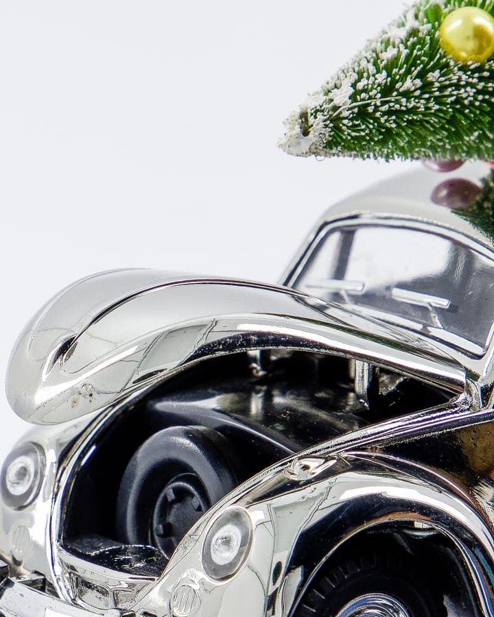 Dekoracja Xmas Car, Srebrny House Doctor