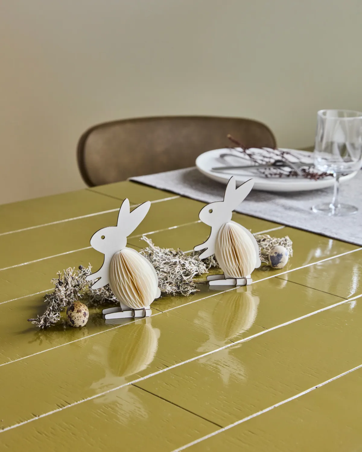 Dekoracja z królikami Rabb 2 szt., Off-white House Doctor