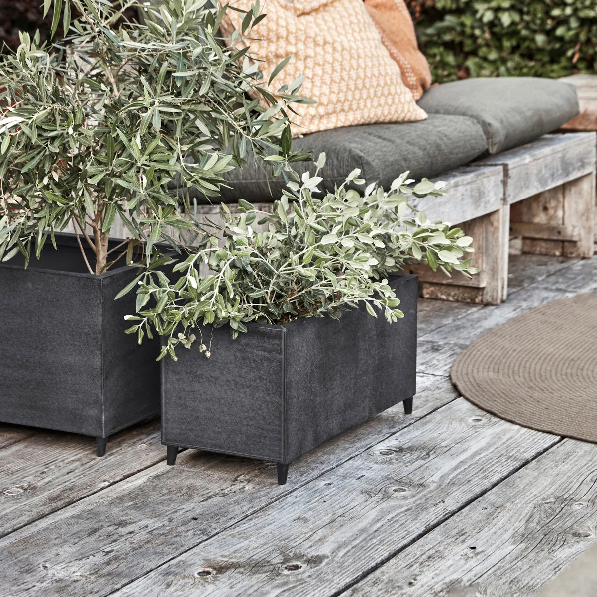 Doniczka File 2 szt., Szara House Doctor