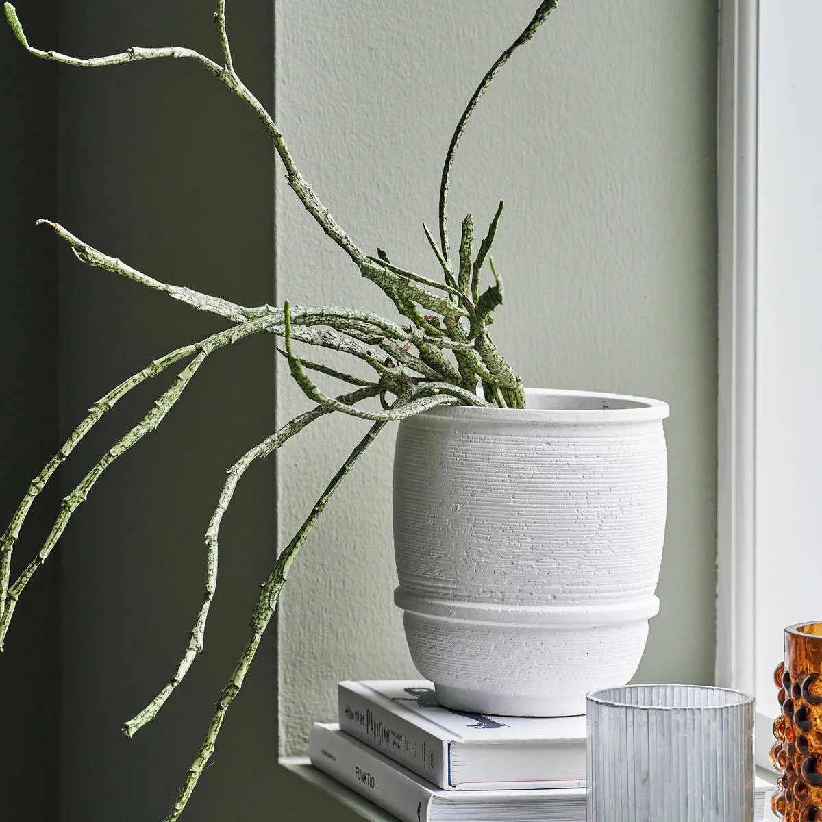 Doniczka Ground w16 cm Ø14 cm, Zestaw House Doctor