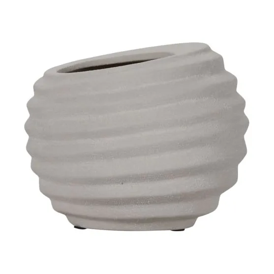 Doniczka Happ Ø23 cm, Złamana biel House Doctor