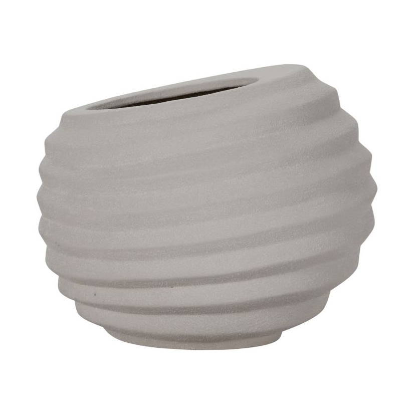 House Doctor Doniczka Happ Ø36 cm Złamana biel | Skandynawski Design | Doniczki | Szary