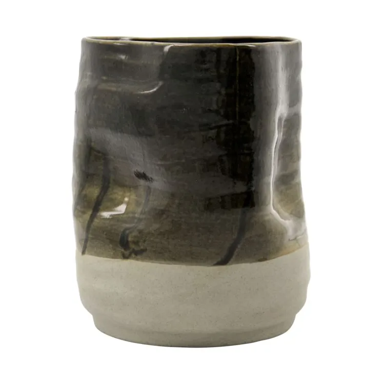 Doniczka Happy 17 cm, Czarna House Doctor