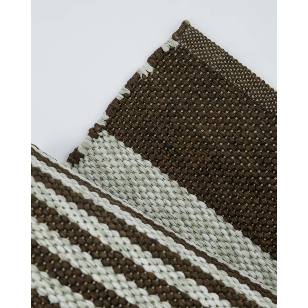 Dywan Alfo 90x200 cm, Brązowo-biały House Doctor