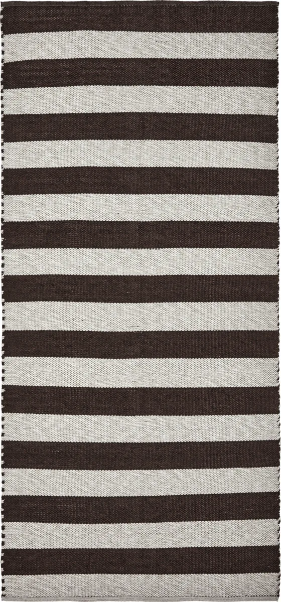 Dywan Alfo 90x200 cm, Brązowo-biały House Doctor